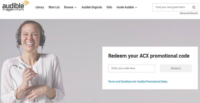 Audible ACX: Where to redeem Audible promo codes / free audiobook codes