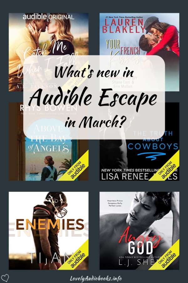 New Audiobooks In Audible Escape In March 2020 Lovely Audiobooks 