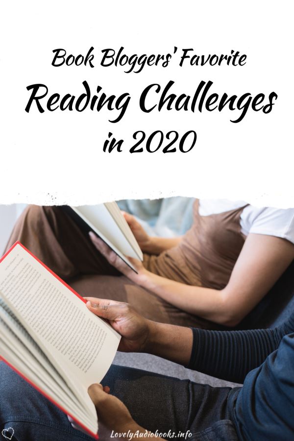 Book Bloggers' Favorite Reading Challenges 2020: Photo of two people with books on their laps