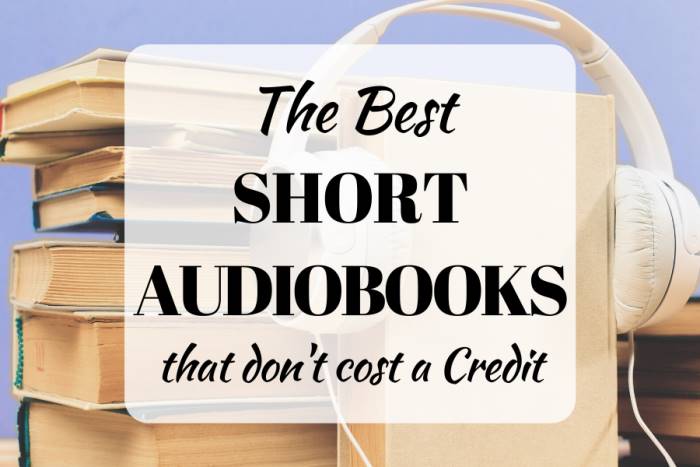The best short audiobooks that don't cost a credit