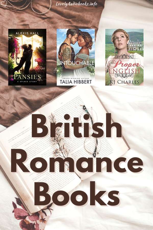 British Romance Books , book covers of Pansies, Untouchable, Proper English