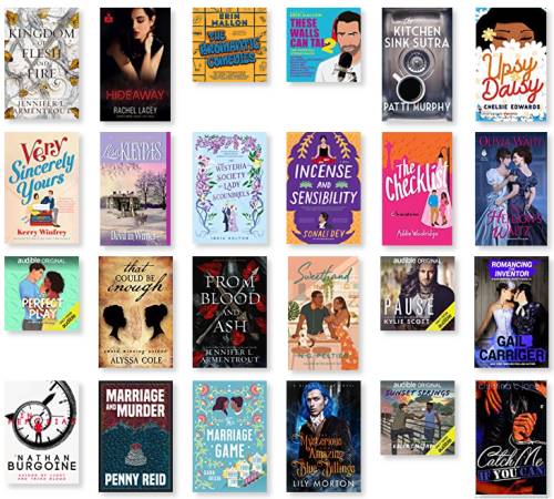 GoodReads overview audiobook covers from June
