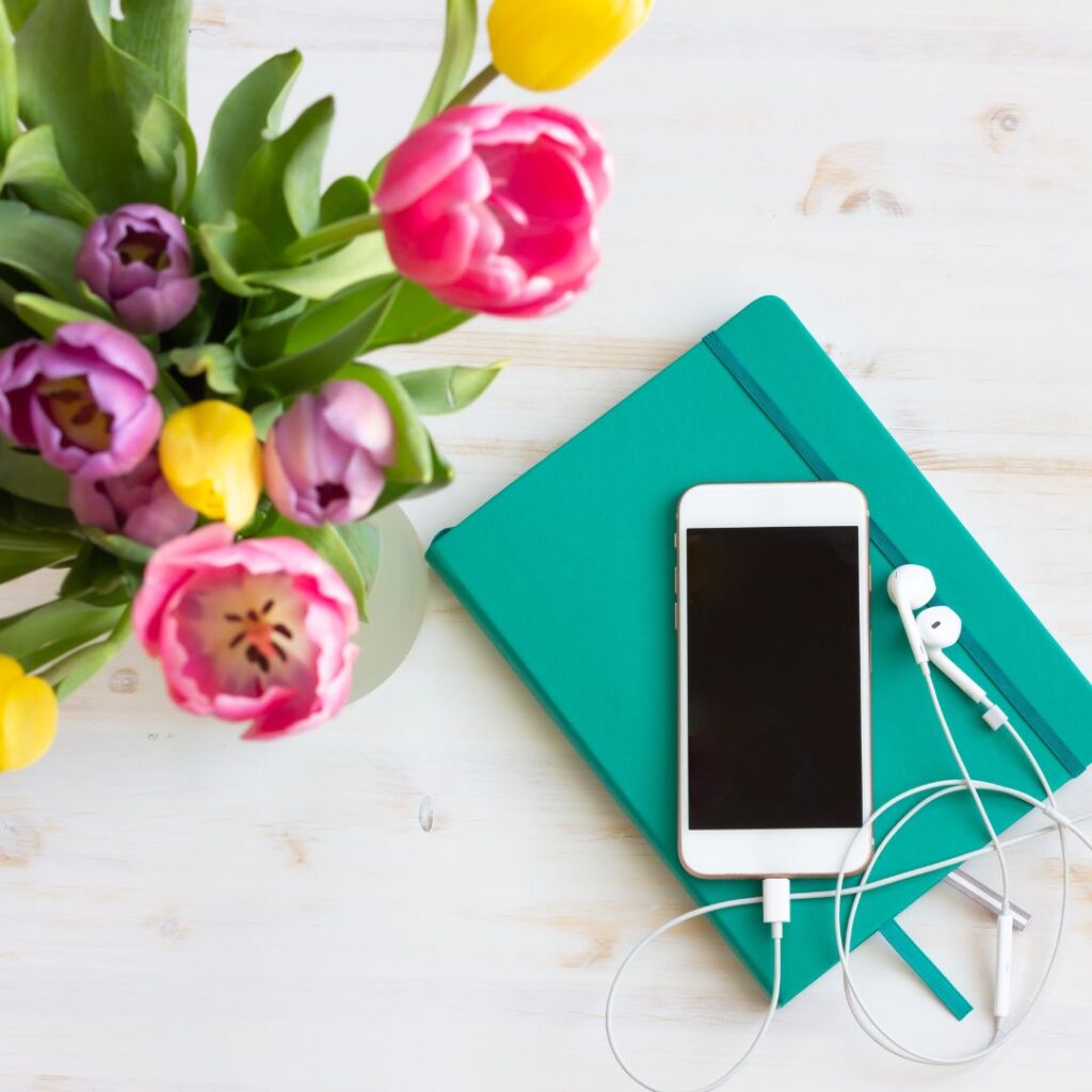 Wondering what to do while listening to an audiobook? Get creative and do things with your hands, like arranging flowers, while listening to a good book!