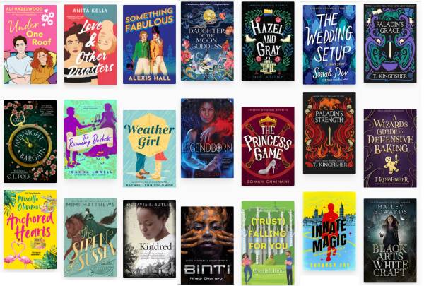 Graphic with book covers of the books I finished in January