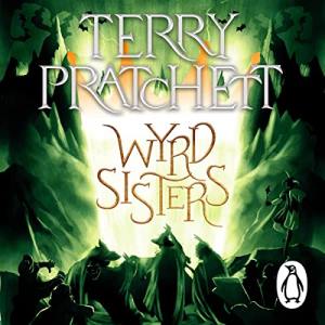 Wyrd Sisters (illustrated cover showing shadowy figures surrounding a cauldron)