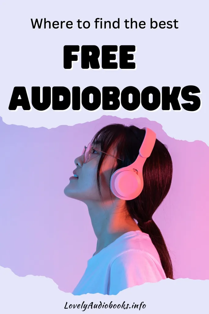 Where to find the best Free Audiobooks (image shows a person with long dark hair wearing pink headphones)