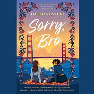 The Sorry Bro audiobook cover shows two women sitting on a picnic blanket, the Golden Gate bridge in the background