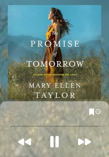 The Promise of Tomorrow audiobook cover in a graphic of an audiobook player